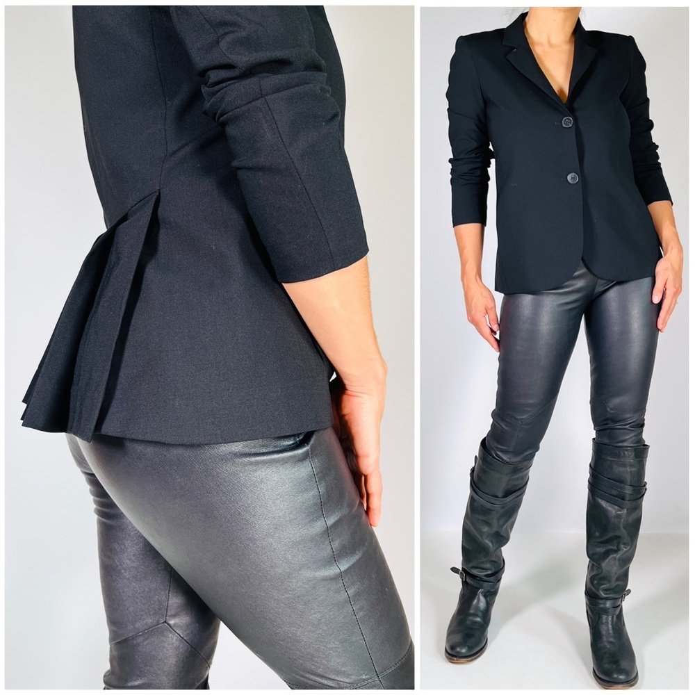 Theory Wool Pleated Back Jacket - image 1